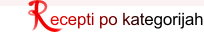 Recepti po kategorijah