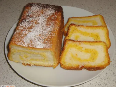 Kokosova potica iz krhko kvašenega testa