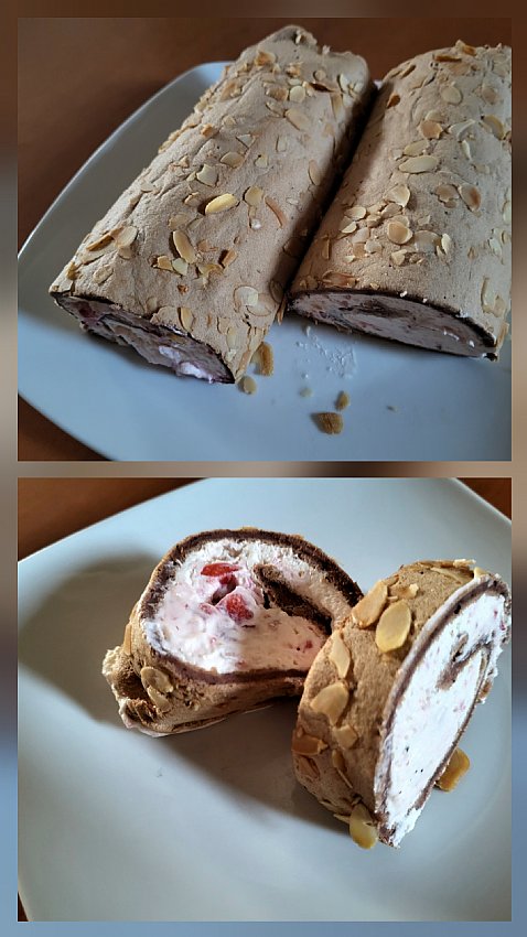 Čokoladna beljakova rolada