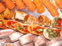 Fotografija recepta: Špargljev zavitek z rdečo papriko