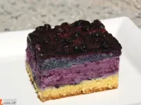 Fotografija recepta: Jagodno borovničeve rezine