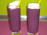 Fotografija recepta: Borovničev frape