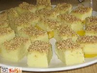 Fotografija recepta: Zdrobove rezine s kokosom