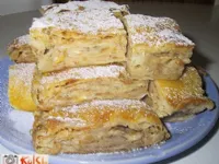 Fotografija recepta: Jabolčni zavitek s pregreto smetano