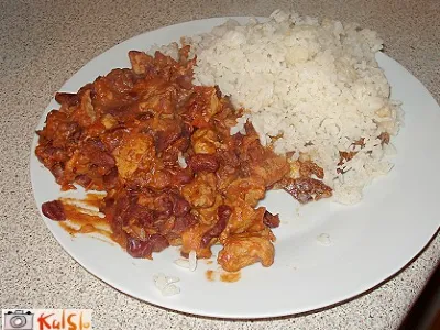 Svinjina z rdečim fižolom