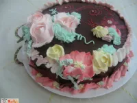 Fotografija recepta: Jagodno - borovničeva svečana torta