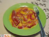 Fotografija recepta: Pečena paprika s kajmakom