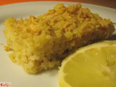 Pečen kuskus z jabolki