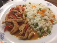 Fotografija recepta: Piščanec z arašidi 