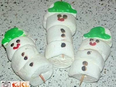 Snežaki iz marshmallovov