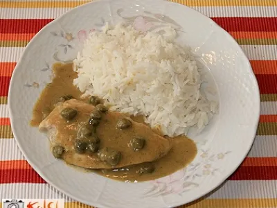 Piščančji zrezki v omaki iz gorčice in medu