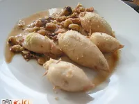 Fotografija recepta: Lignji, polnjeni s krompirjem in lešniki