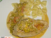 Fotografija recepta: Piščančja prsa z omako