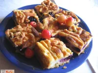 Fotografija recepta: Skutno - sadno pecivo