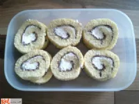 Fotografija recepta: Rolada z Nutello in smetano