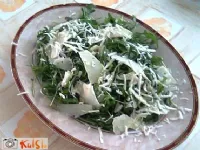 Fotografija recepta: Rukola z ovčjim in kozjim sirom