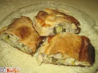 Fotografija recepta: Porovo - mesni zavitek