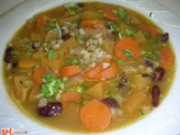 Fotografija recepta: Kolerabina mineštra z ješprenjem