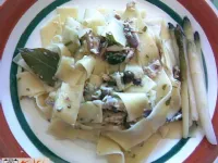 Fotografija recepta: Široki rezanci s sardelami