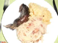 Fotografija recepta: Kisla repa s fižolom v mikrovalovni pečici