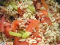Fotografija recepta: Riževa solata z bučnim oljem
