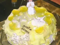 Fotografija recepta: Trojna torta s čokoladno - mandarinino kremo