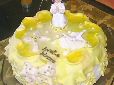 Trojna torta s čokoladno - mandarinino kremo