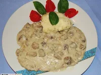 Fotografija recepta: Puranji zrezki v gobovi omaki