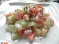 Fotografija recepta: Kumarično paradižnikova raita