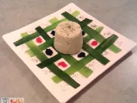 Fotografija recepta: Postrvji mousse na porovi mrežici s kaviarjem