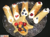 Fotografija recepta: Krhki vaflji - korneti