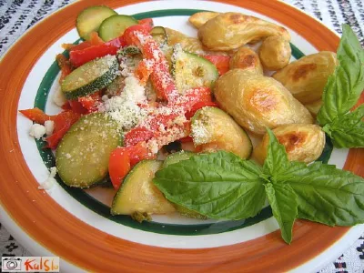 Dušene bučke s papriko