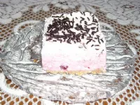 Fotografija recepta: Malinine rezine s smetano