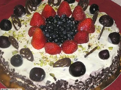 Bučno - pistacijeva borovničeva sladkost