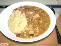 Fotografija recepta: Ješprenj - ričet s krompirjevo polento