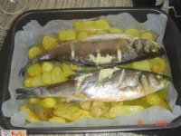 Fotografija recepta: Brancin v pečici