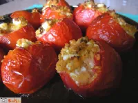 Fotografija recepta: "Grški" polnjeni paradižniki