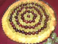 Fotografija recepta: Skutna sladica z grozdjem