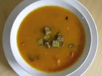 Fotografija recepta: Juha iz hokkaido buče s tofujem