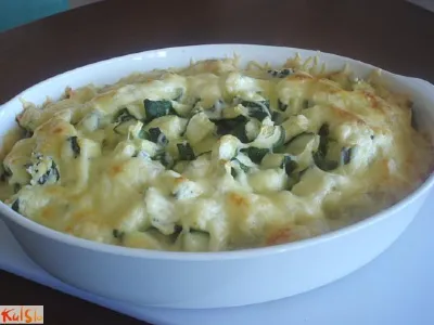 Gratinirane bučke s krompirjem