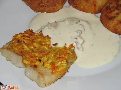 Ribji fileji z zelenjavno skorjo