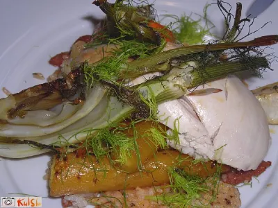 Piščanec, polnjen z rižem in chorizom