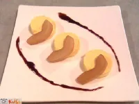 Fotografija recepta: Rikota z medom, žafranom in hruškami