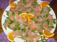 Fotografija recepta: Lososov karpačo