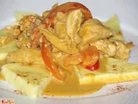 Fotografija recepta: Piščančji paprikaš z vratovino