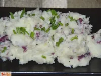 Fotografija recepta: Rustikalni pire krompir s česnom