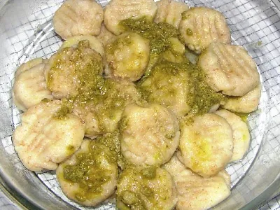 Bučni njoki s koriandrovim pestom