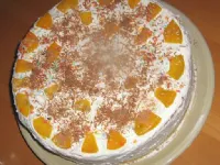 Fotografija recepta: Sadno - skutina torta