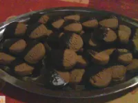 Fotografija recepta: Čokoladni piškoti s pomarančno lupino