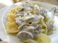Fotografija recepta: Testenine v preprosti gobovo - sirovi omaki